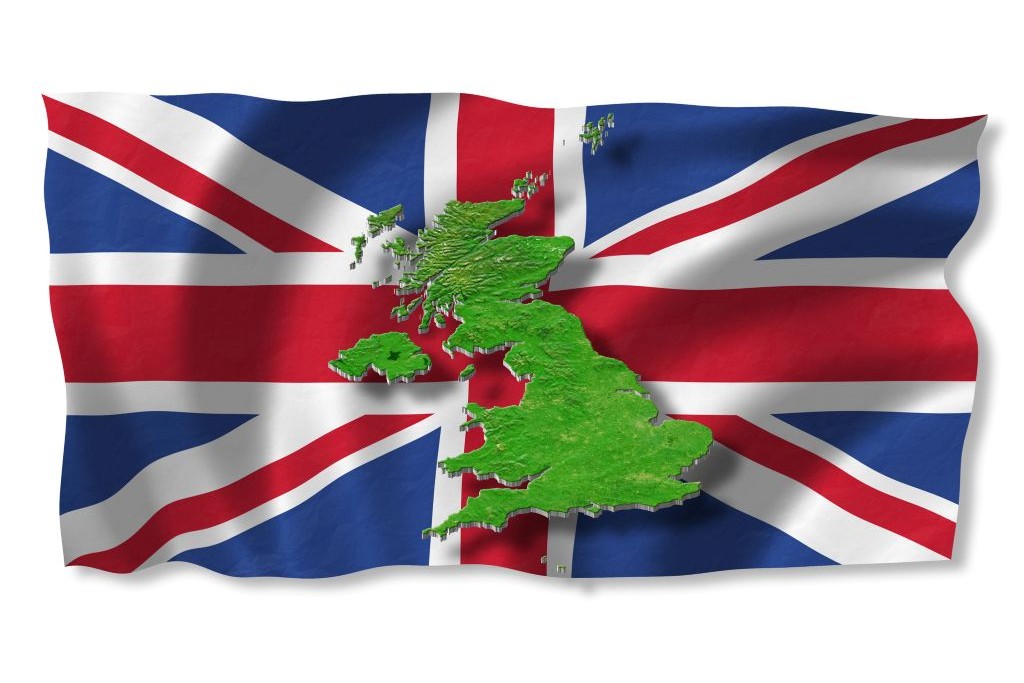 image of Grt Britain on union jack flag